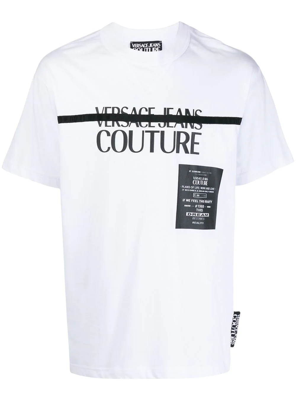 grosgrain graphic logo T-shirt - 1