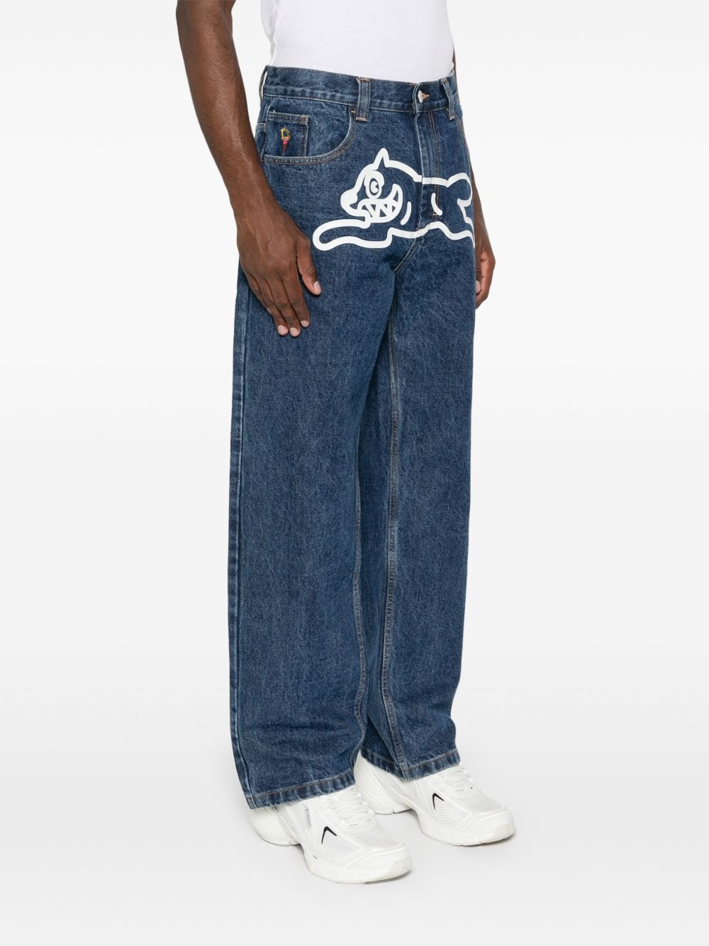 Running Dog Double Scoop straight jeans - 3