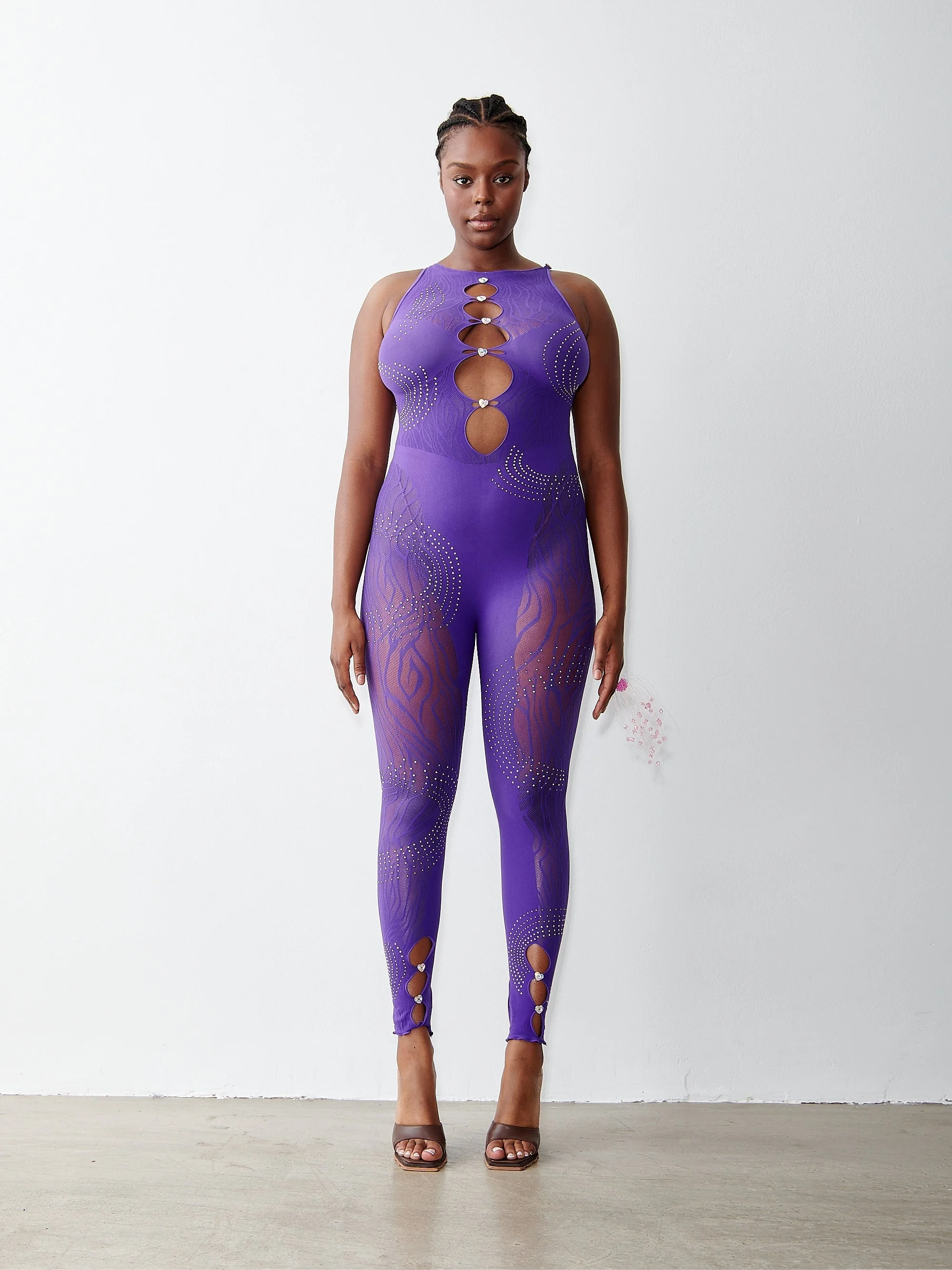 RHINESTONED JANICE JUMPSUIT TWILIGHT - 1