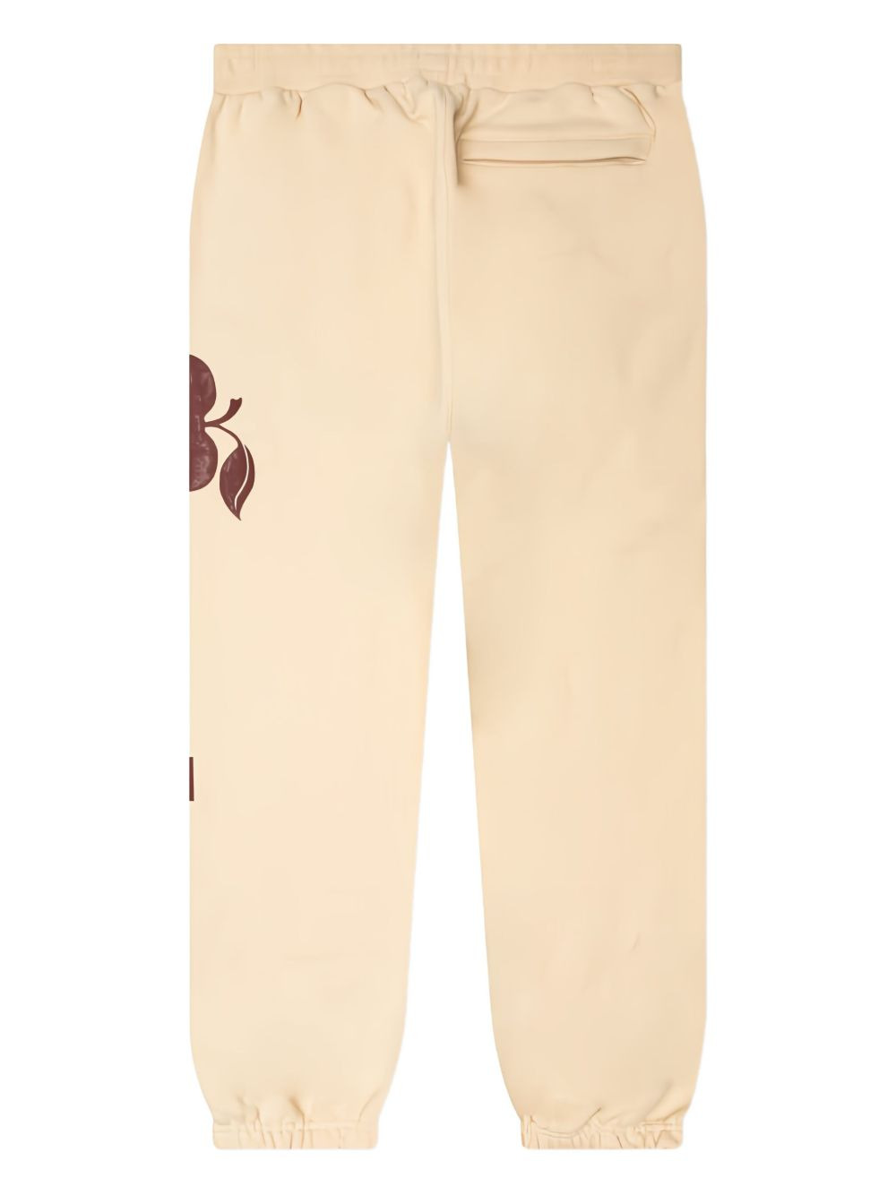 apple-print drawstring track pants - 2