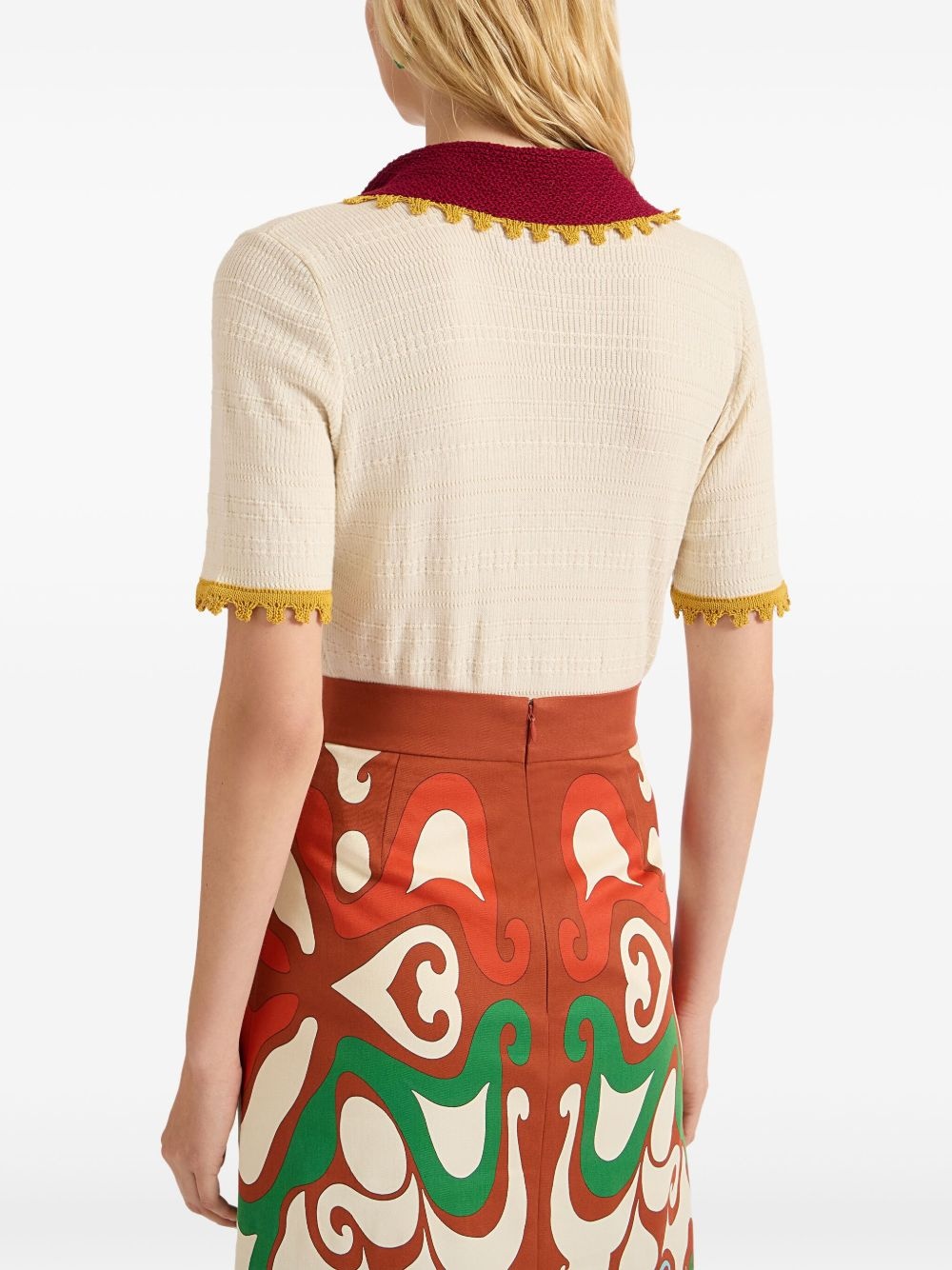 cotton-cashmere knitted top - 3