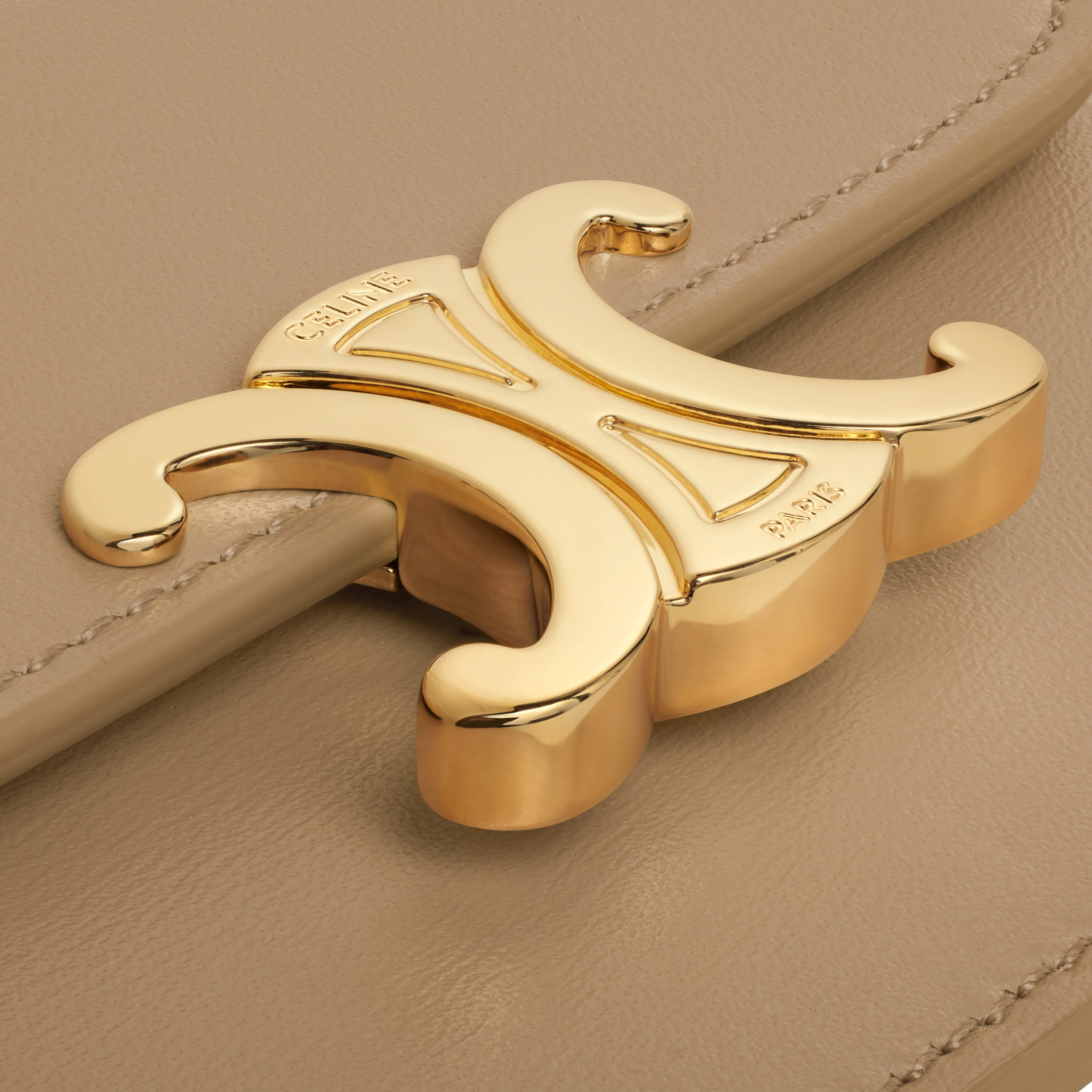 CARD HOLDER WITH FLAP TRIOMPHE IN Shiny calfskin - 5