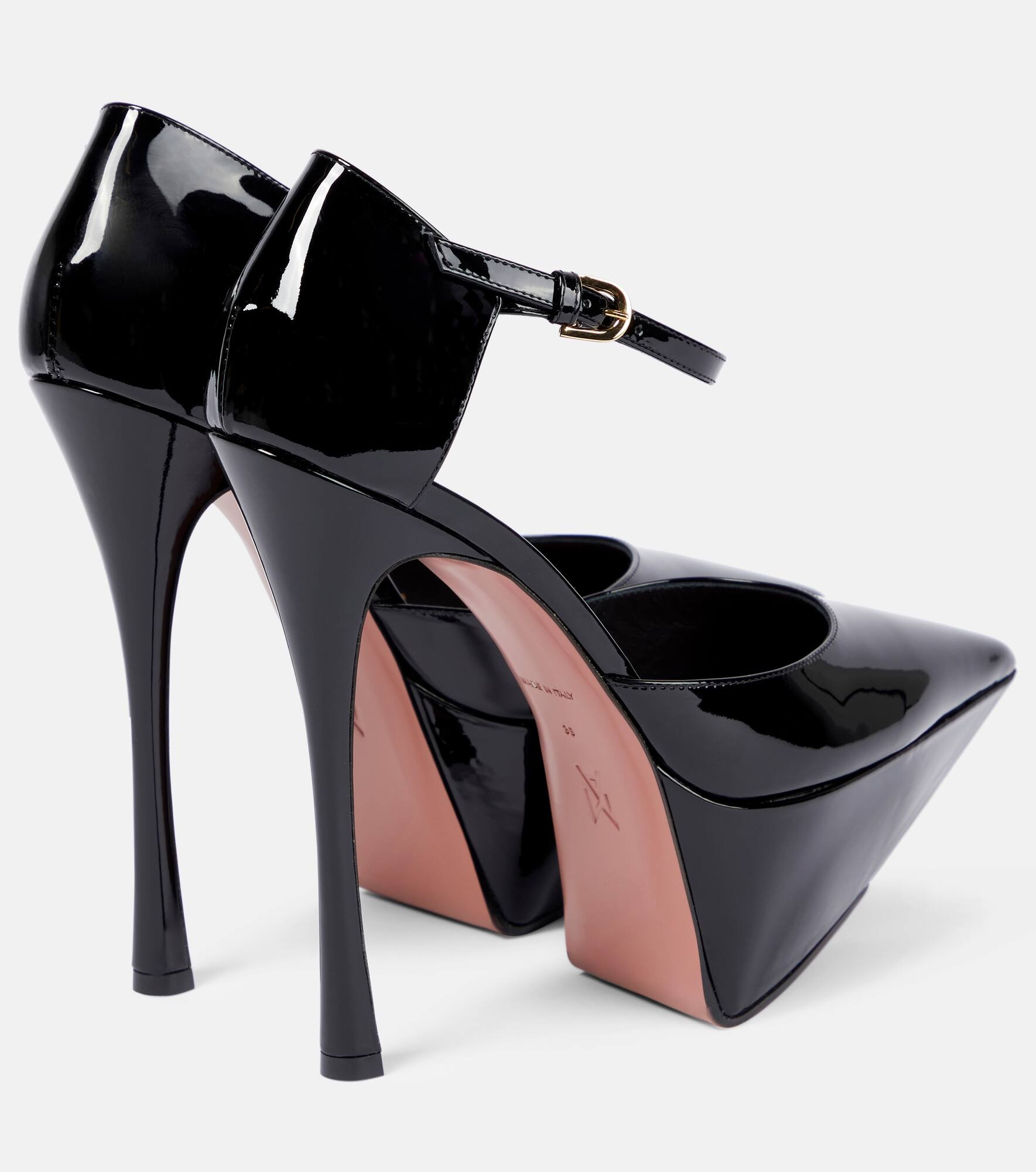 Angelica patent leather platform pumps - 3