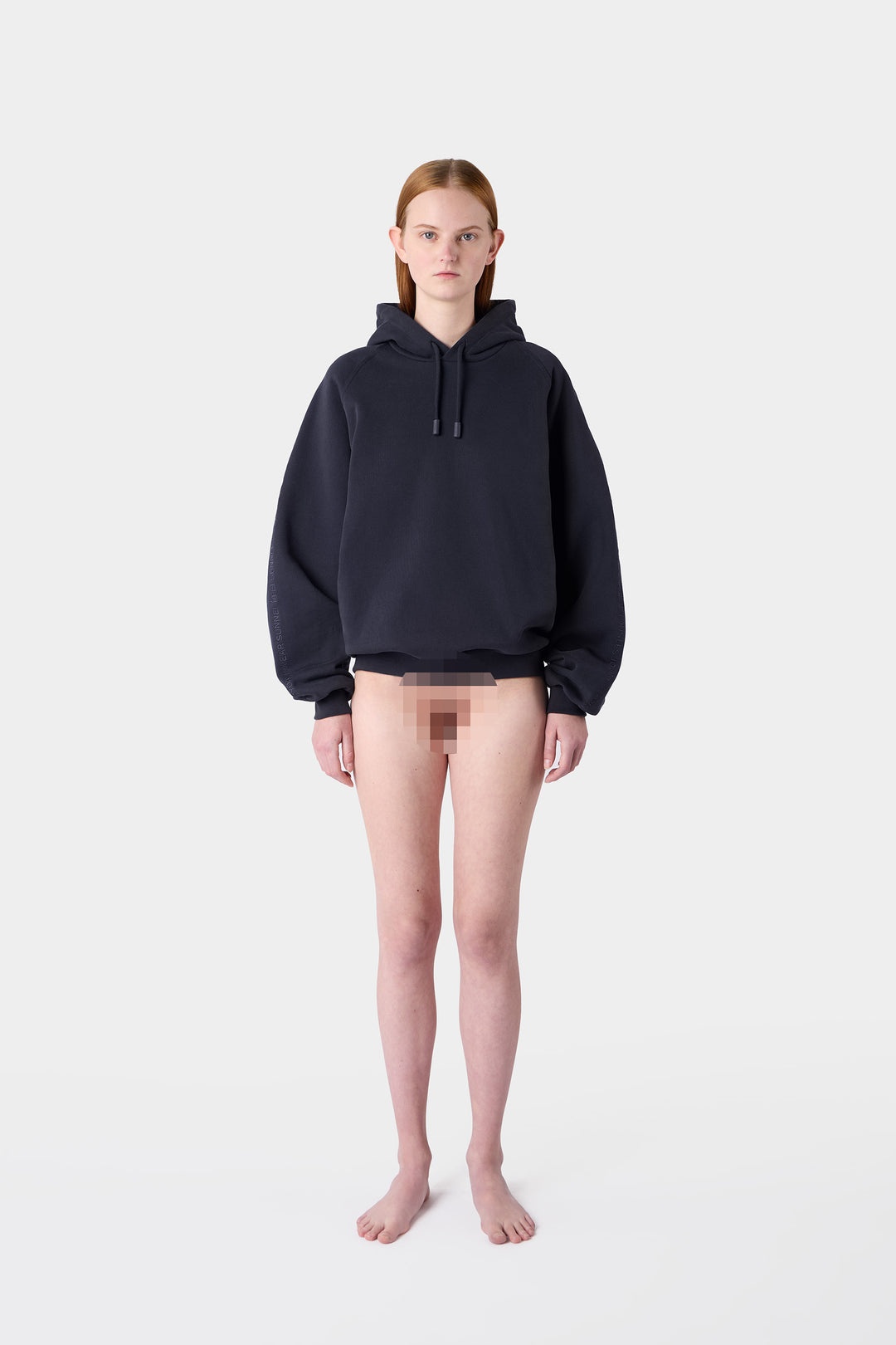 EMBROIDERED EIWS HOODIE / blue SUNNEI - 5