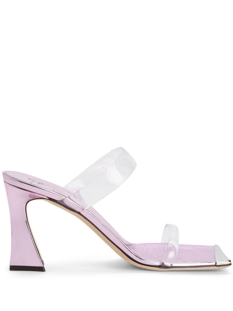 Flaminia Plexi 85mm transparent sandals - 1