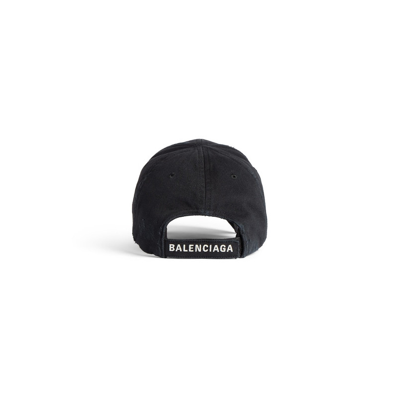 Women's Luxury Script Cap in Black Faded 3
