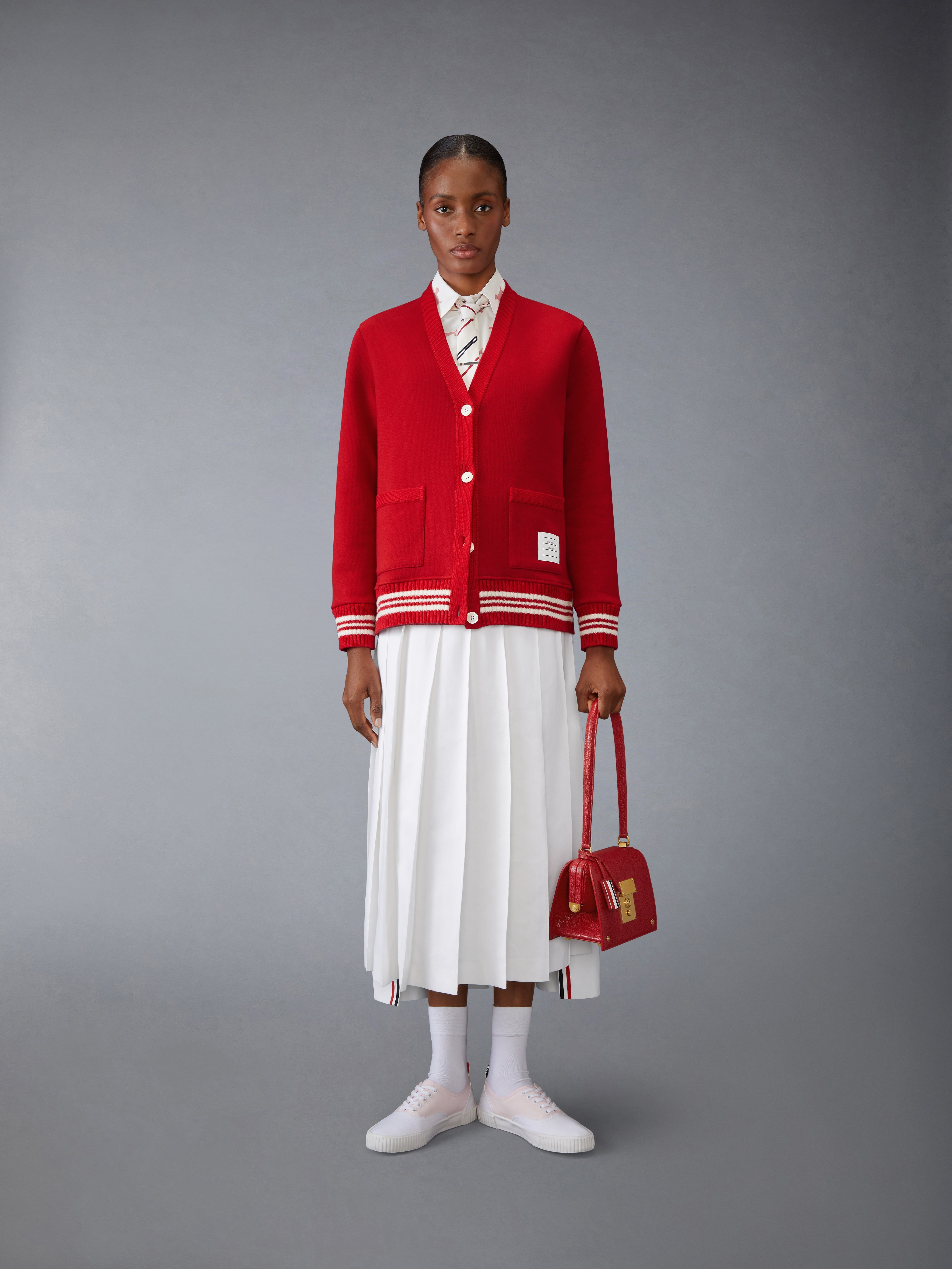 CLASSIC LINEN COTTON PLEATED SKIRT - 5
