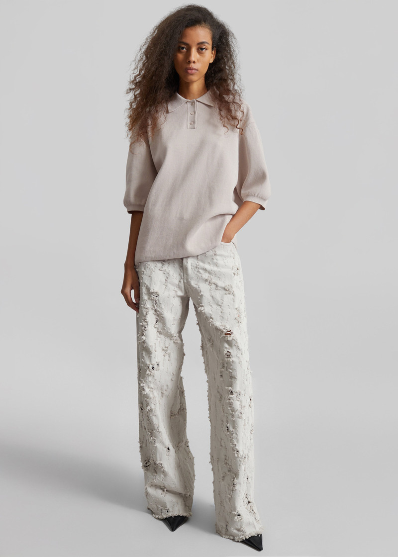 Haikure Bethany Bull Destroy Jeans - Wind Grey 1