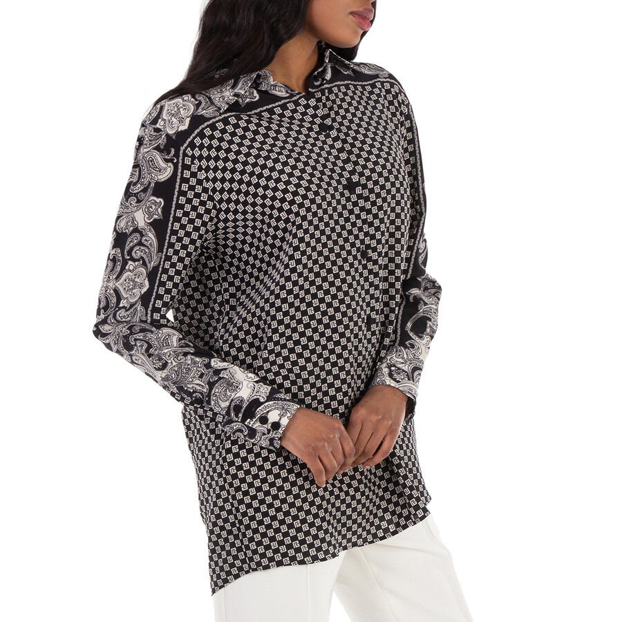 Balmain Paisley-Print Silk Shirt - 2