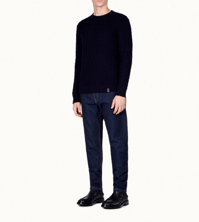 Tod's ROUND NECK JUMPER - BLUE outlook