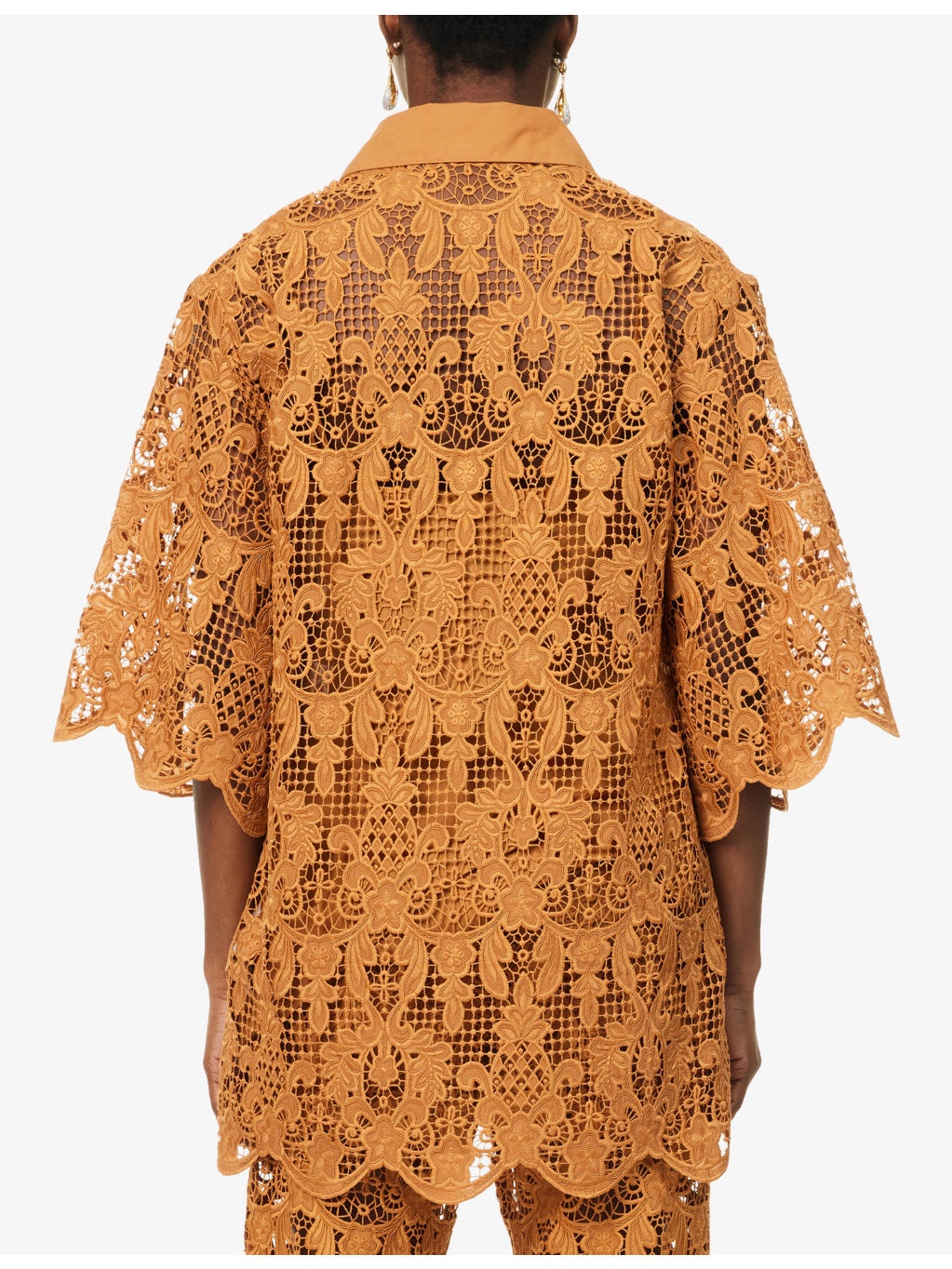 Coco Lace V-Neck Woven Top - 4
