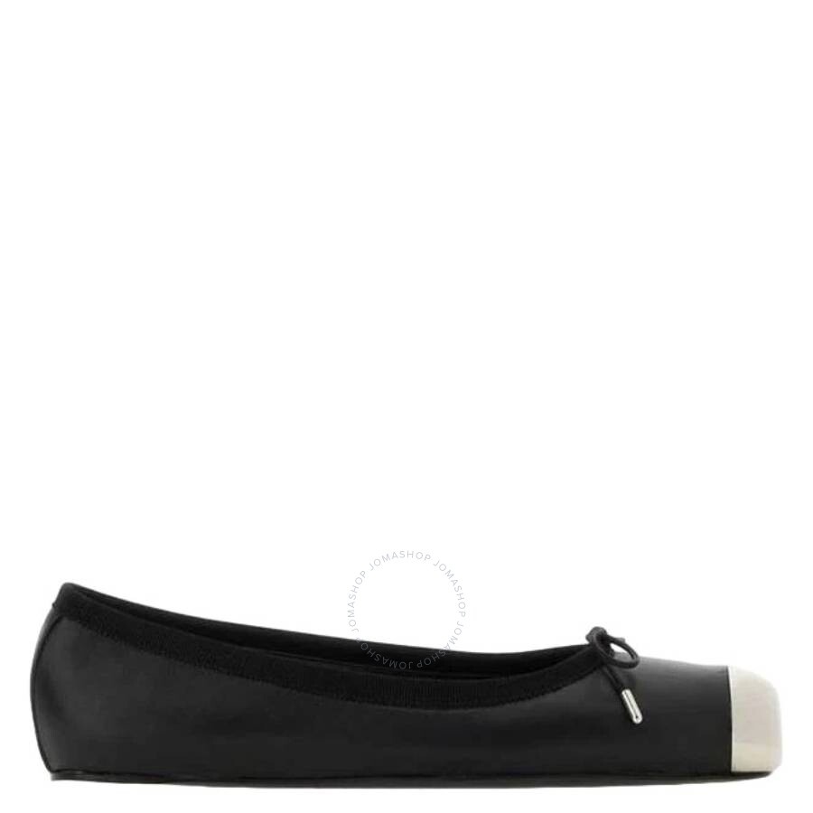 ★Alexander McQUEEN★Leather and l Flats 757510WICX51081 McQueen Outlet: Punk ballerinas in nappa with logo detail