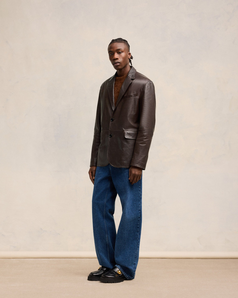 LEATHER TWO BUTTONS JACKET 6