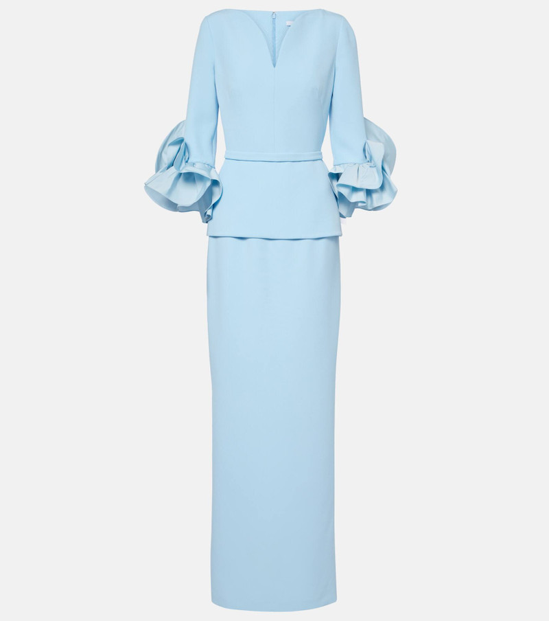 Clemence ruffled crêpe gown - 1
