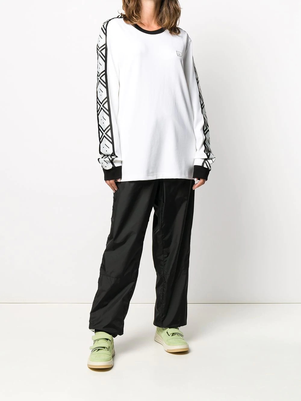 logo-tape track pants - 3