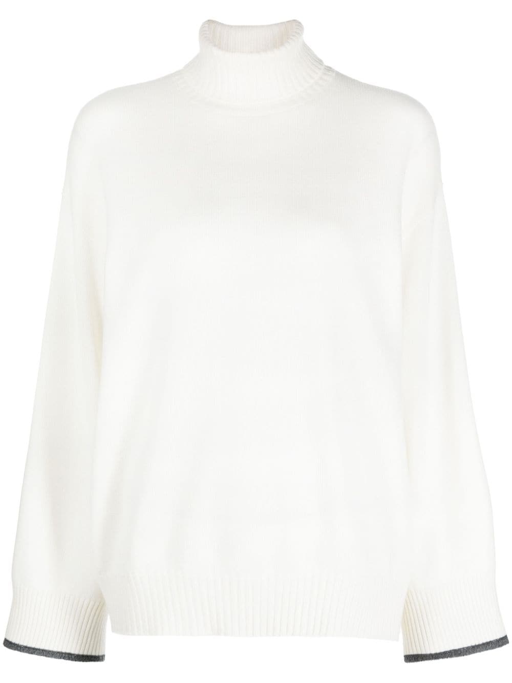 high-neck cashmere jumper - 1