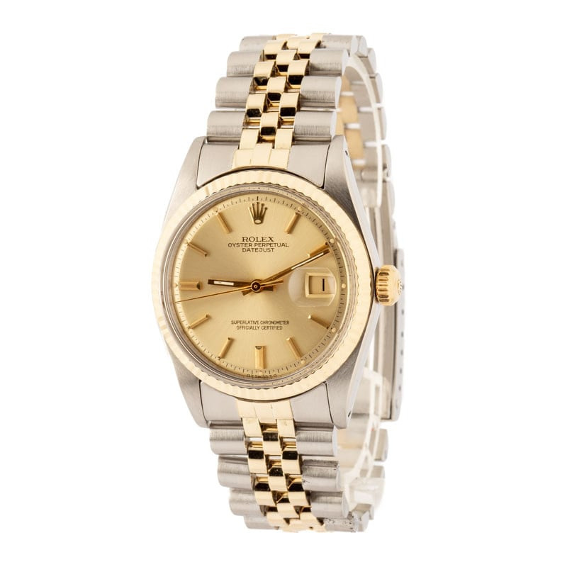 Pre-owned Rolex Datejust Ref 1601 Two-Tone - 2