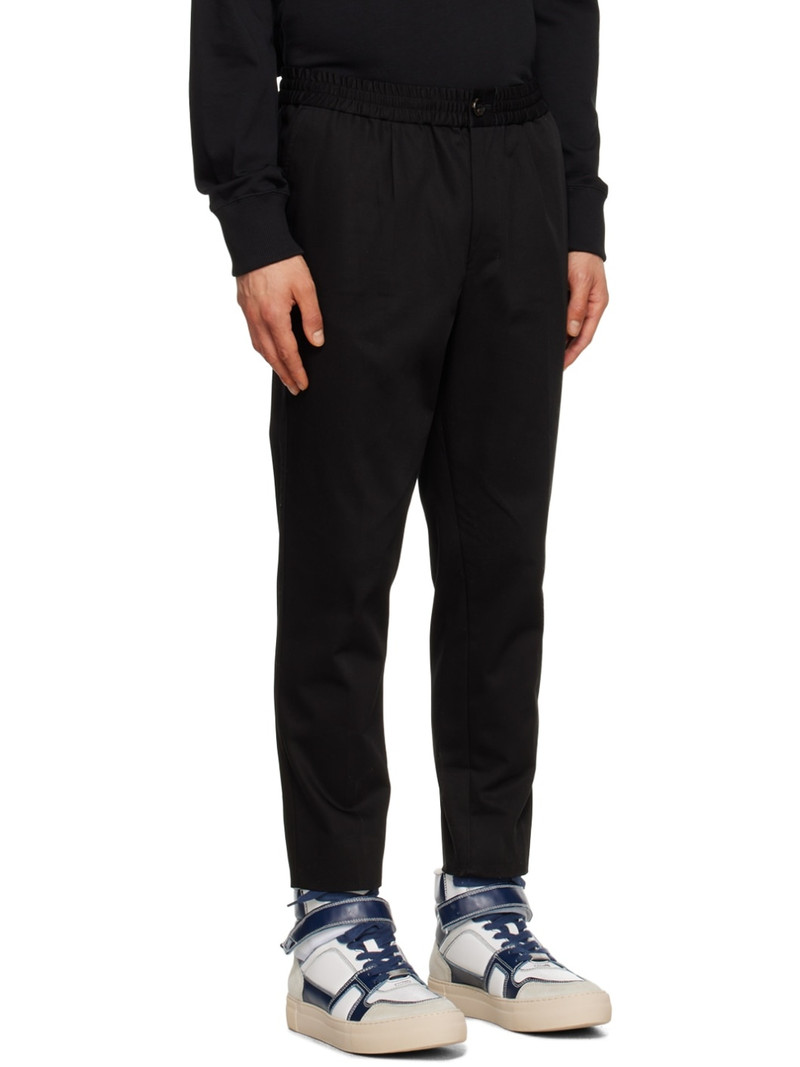 AMI Paris Black Elasticized Trousers outlook