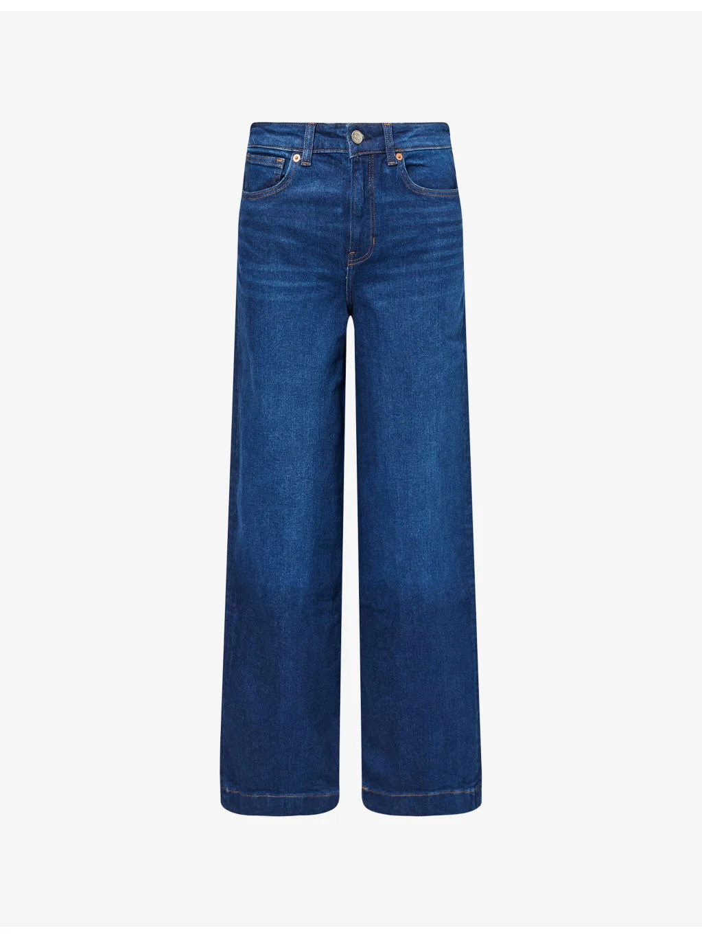 Bex High-Rise Wide-Leg Denim Jeans - 1