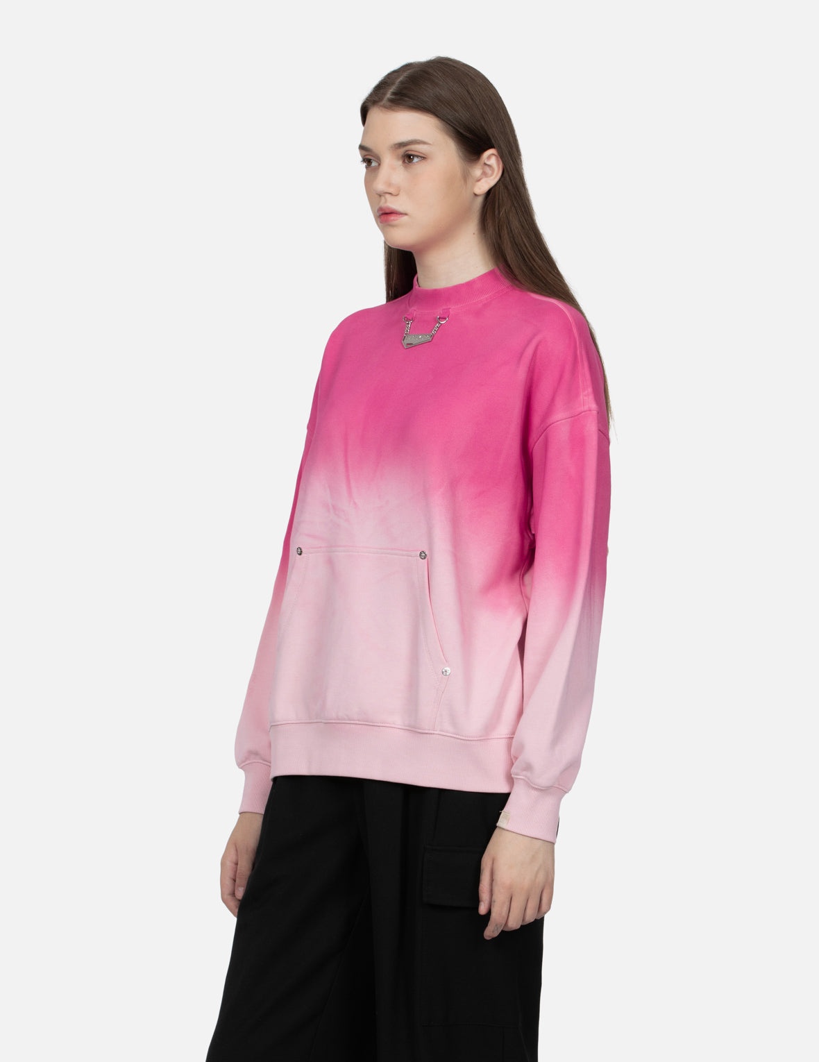 Hand Spray Effect Oversized Sweatshirt - 7