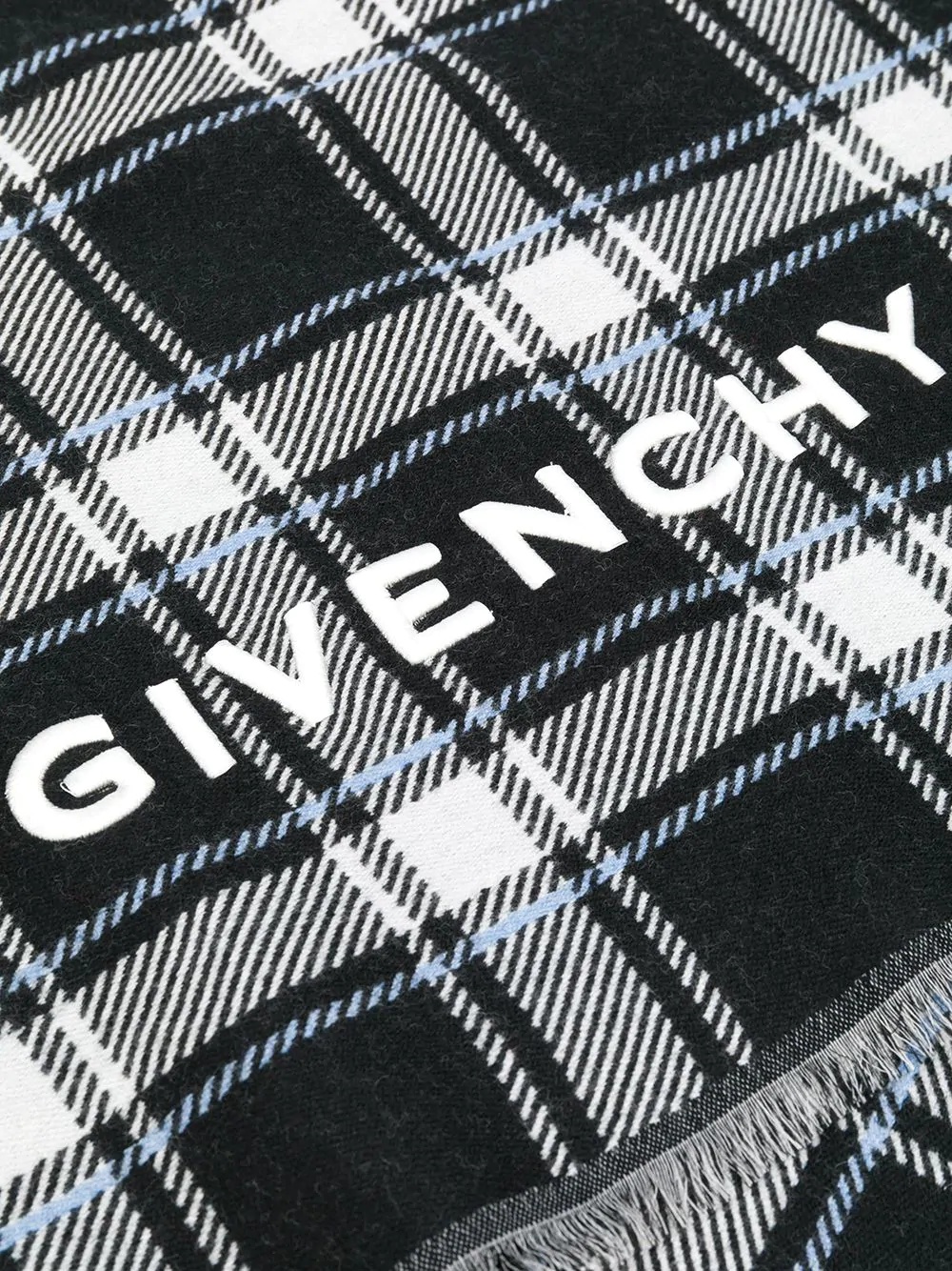 checked logo scarf - 3