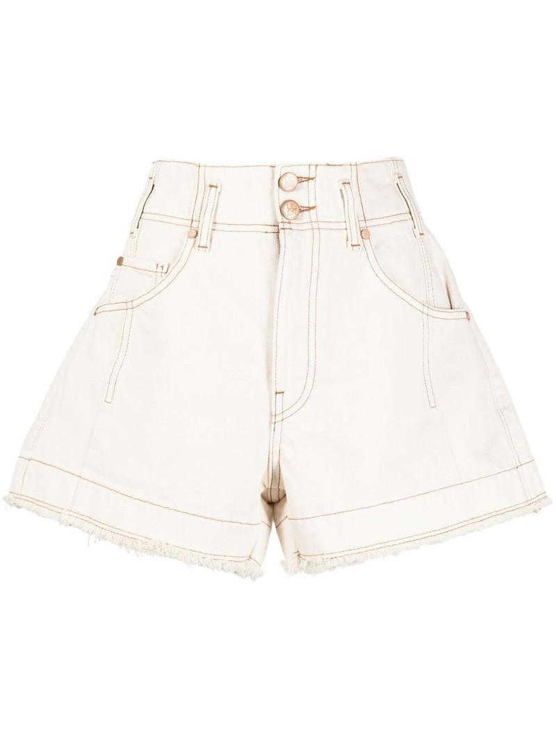 wide-leg high-waisted shorts 1
