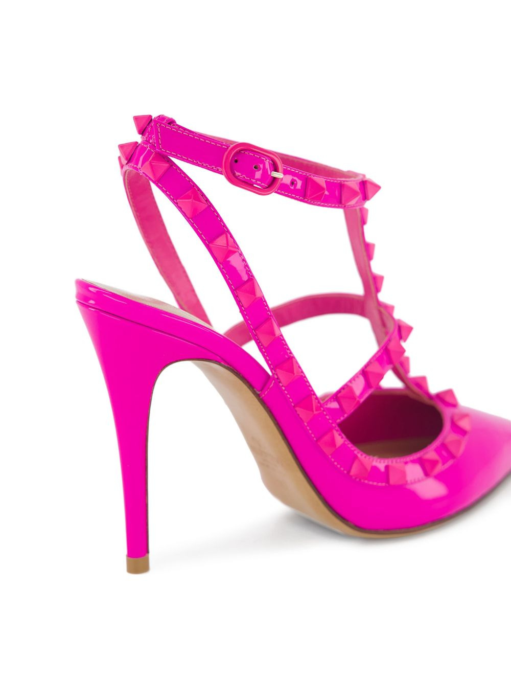 Rockstud 100mm ankle-strap pumps - 6