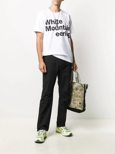 White Mountaineering logo print short-sleeved T-shirt outlook