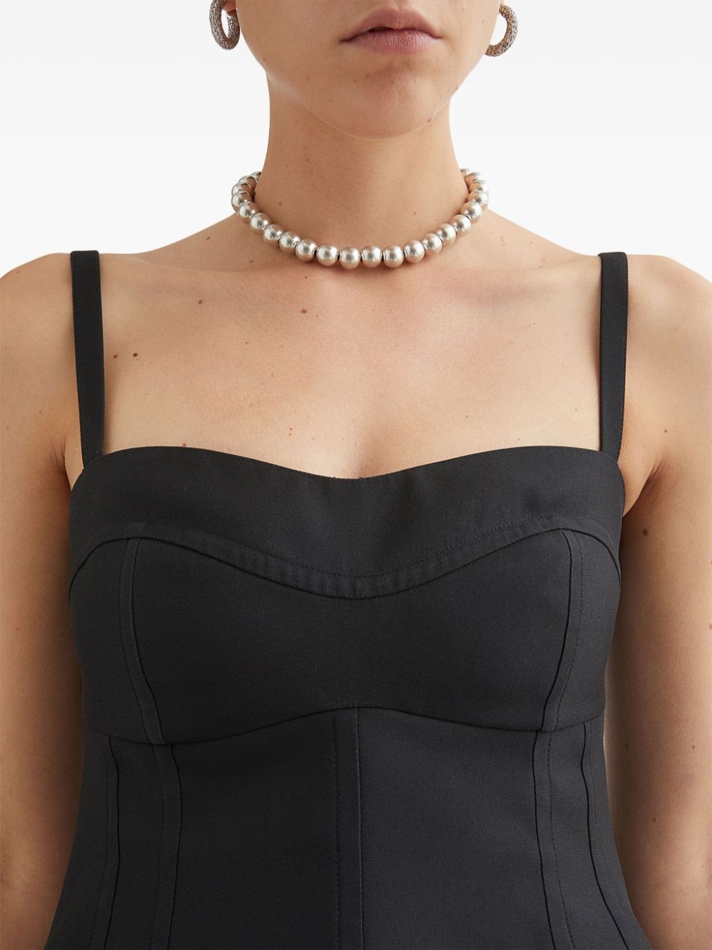 sleeveless bustier top - 4