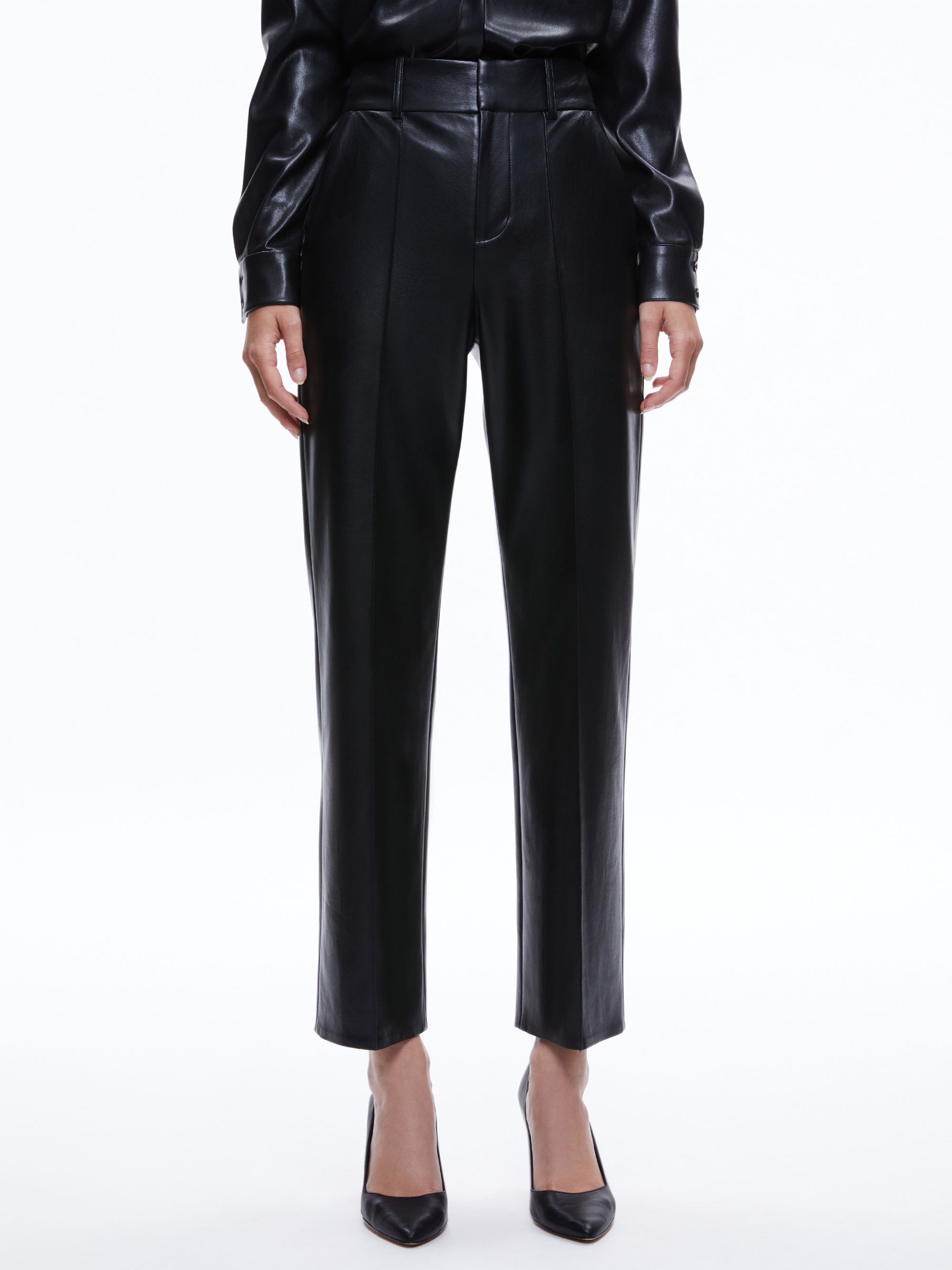 MING VEGAN LEATHER ANKLE PANT - 1