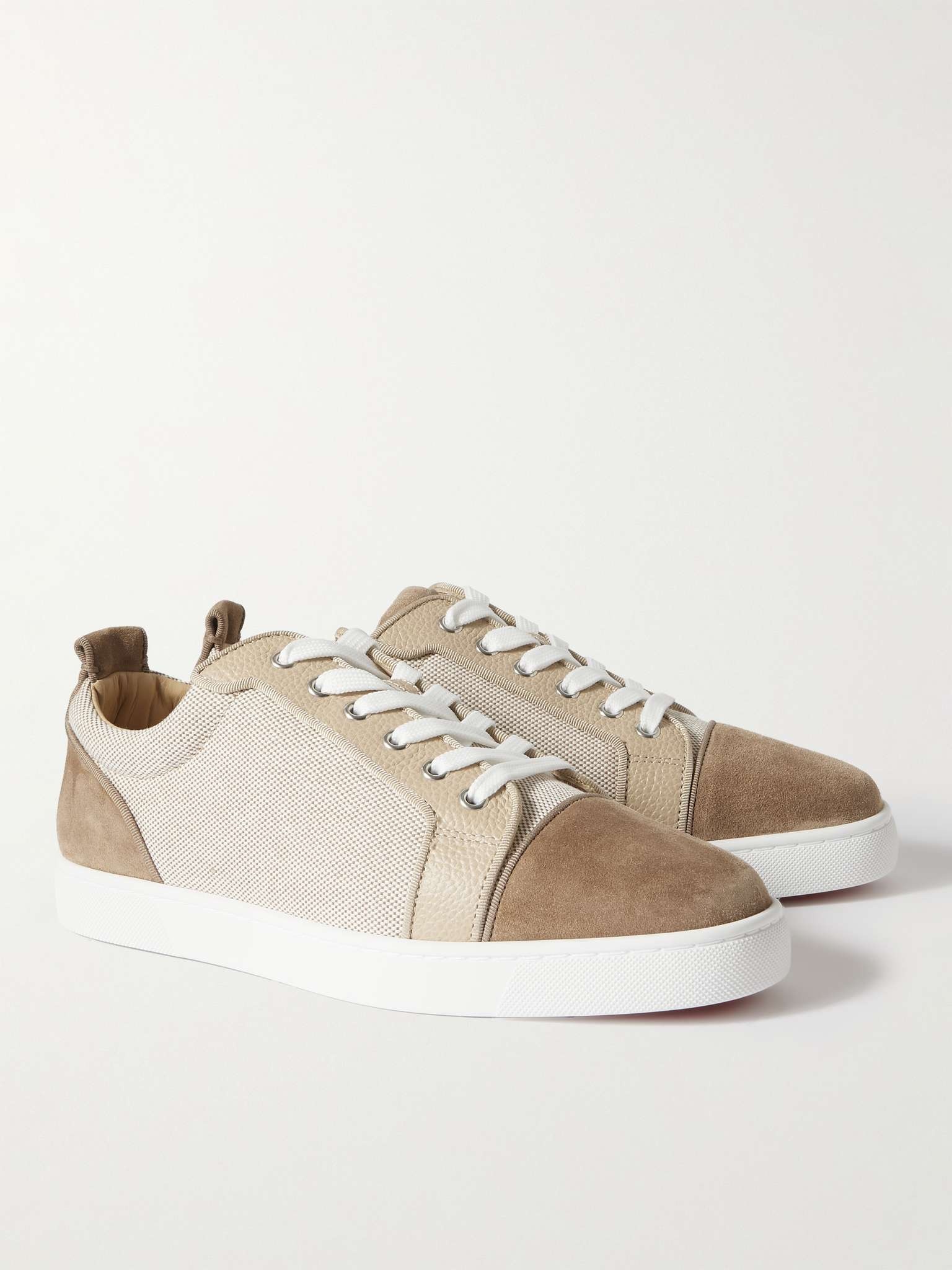 Louis Junior Linen, Leather and Suede Leather Sneakers - 4