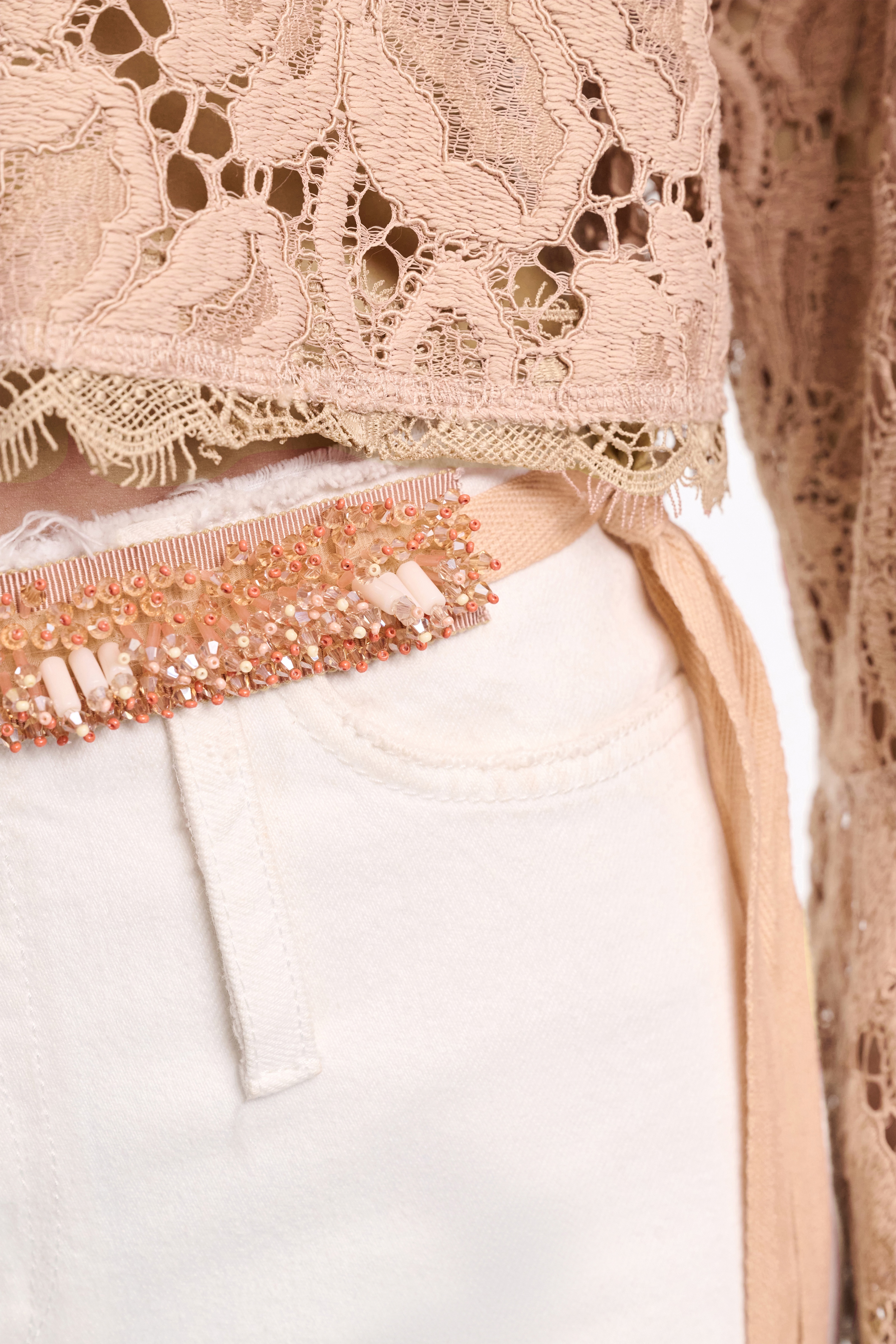 GROSGRAIN EMBROIDERY embroidered belt - 5