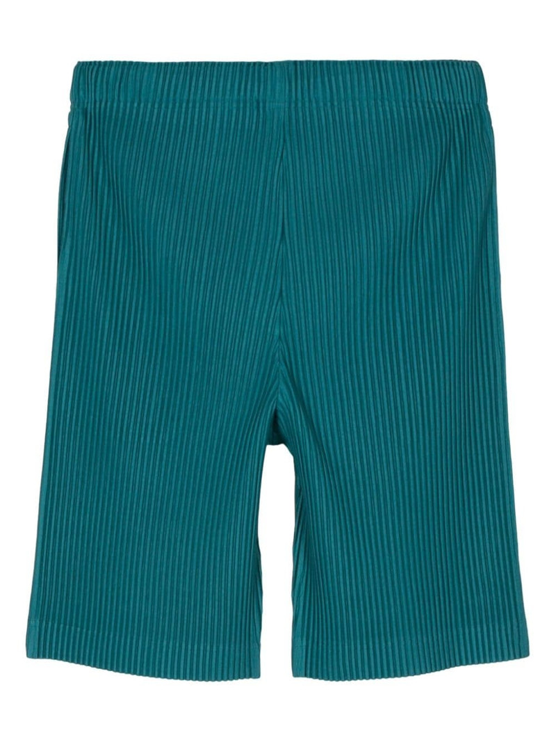 ISSEY MIYAKE plissé bermuda shorts outlook