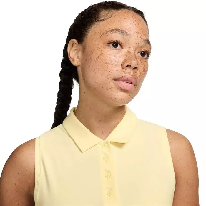 Women's Victory Dri-FIT Sleeveless Polo - Yellow - 3