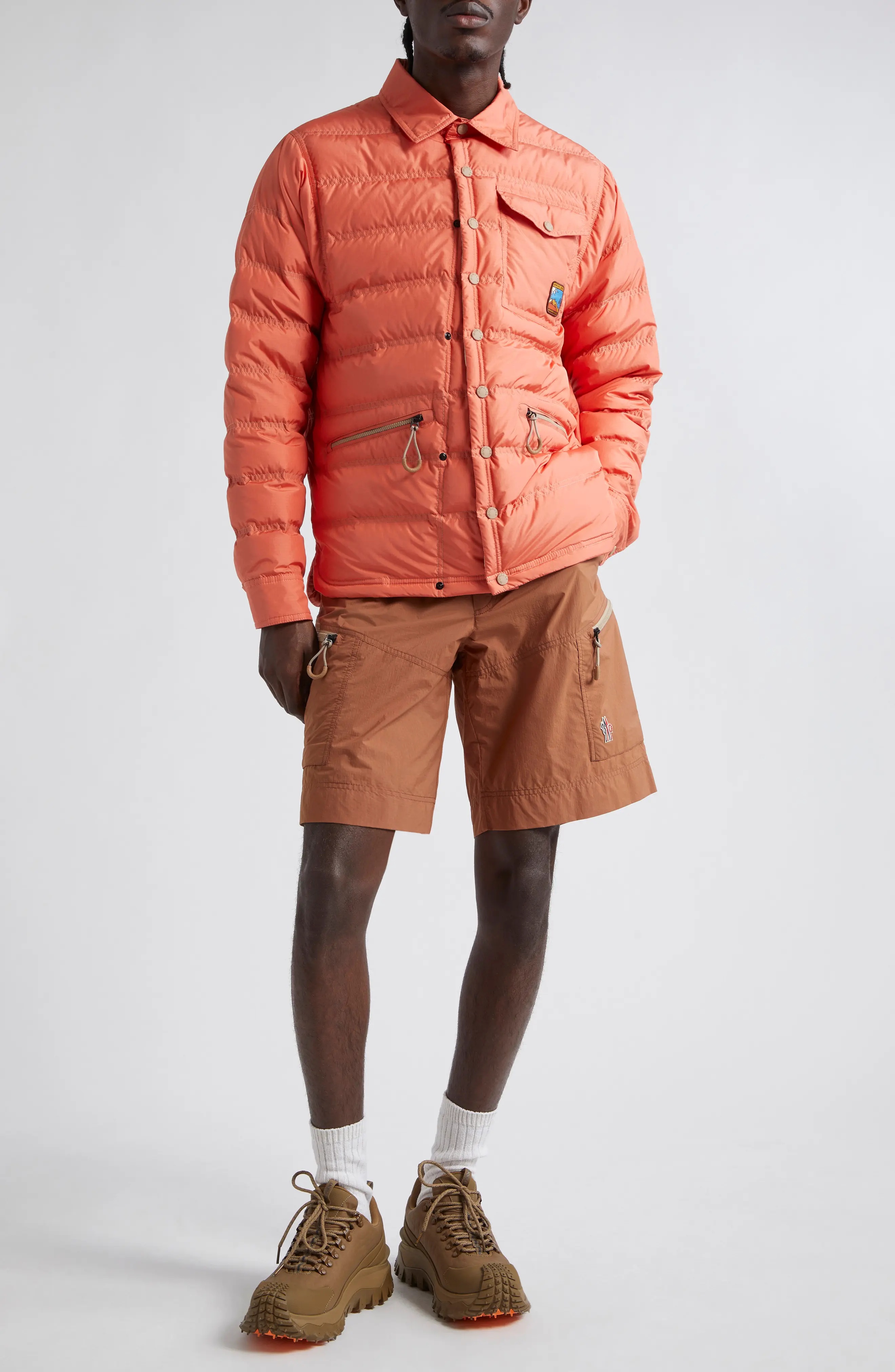 Moncler Grenoble Lavachey Quilted Down Shirt Jacket