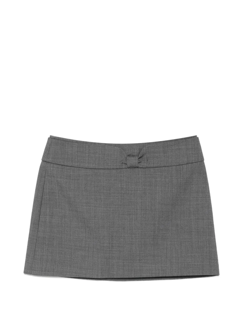 bow-detail low-waist mini skirt - 1