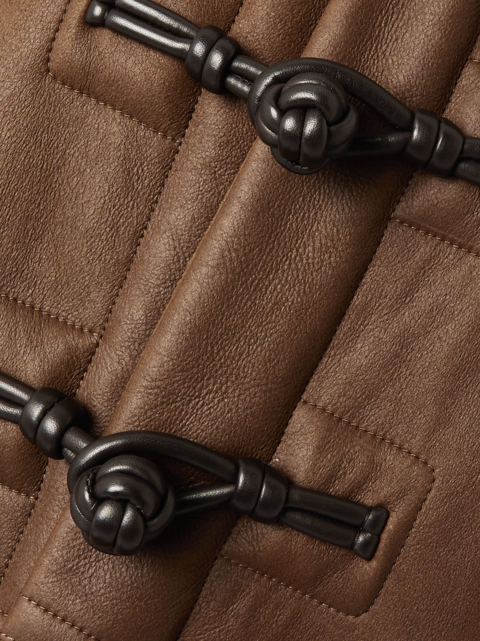 Auckland hooded shearling jacket Brown - 5