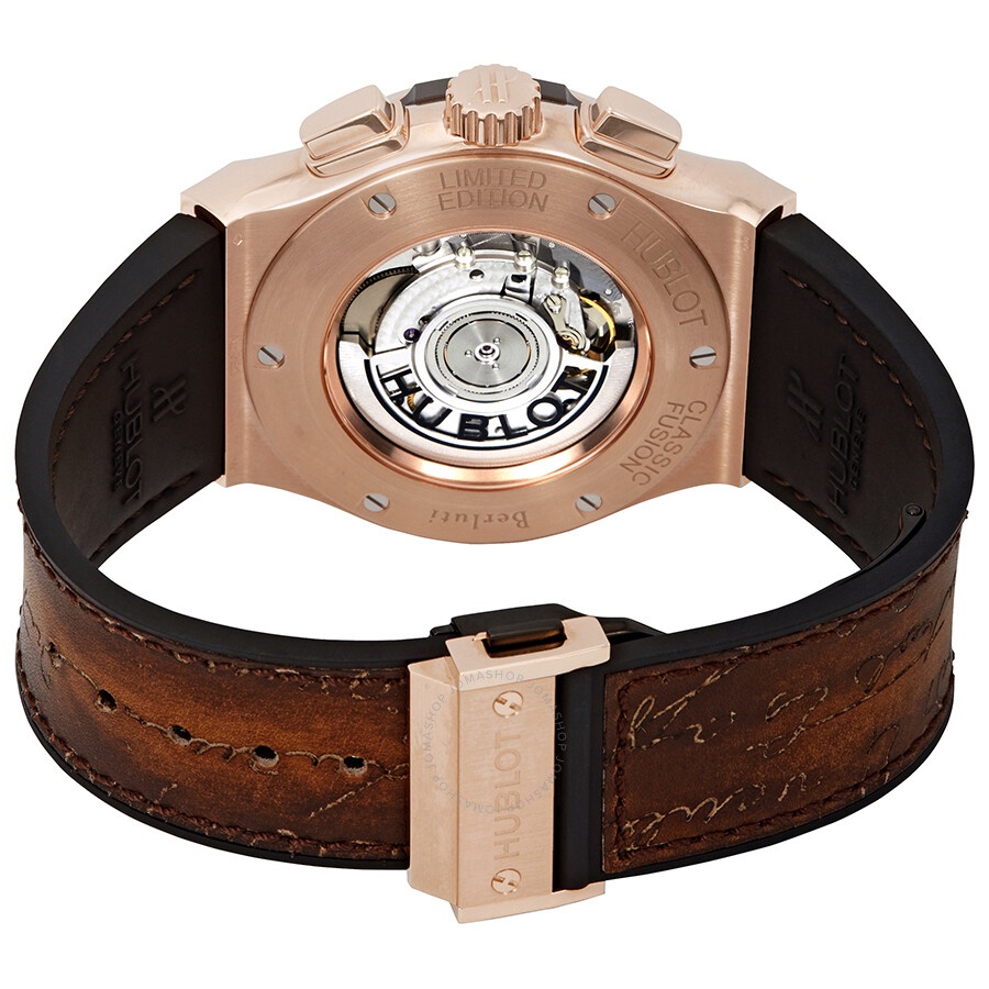 Pre-owned Hublot Classic Fusion Chronograph Brown Dial Men's Watch 521.OX.0500.VR.BER17 - 3