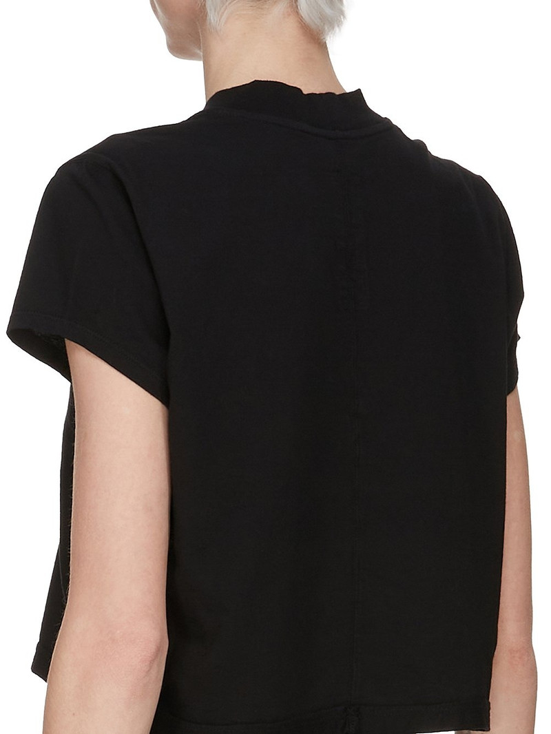 Black Hollywood Cropped Small Level T-shirt 5