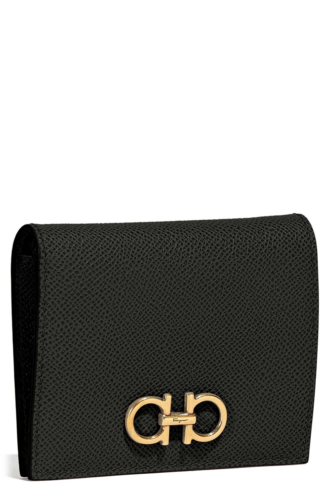 Gancini Leather French Wallet - 1