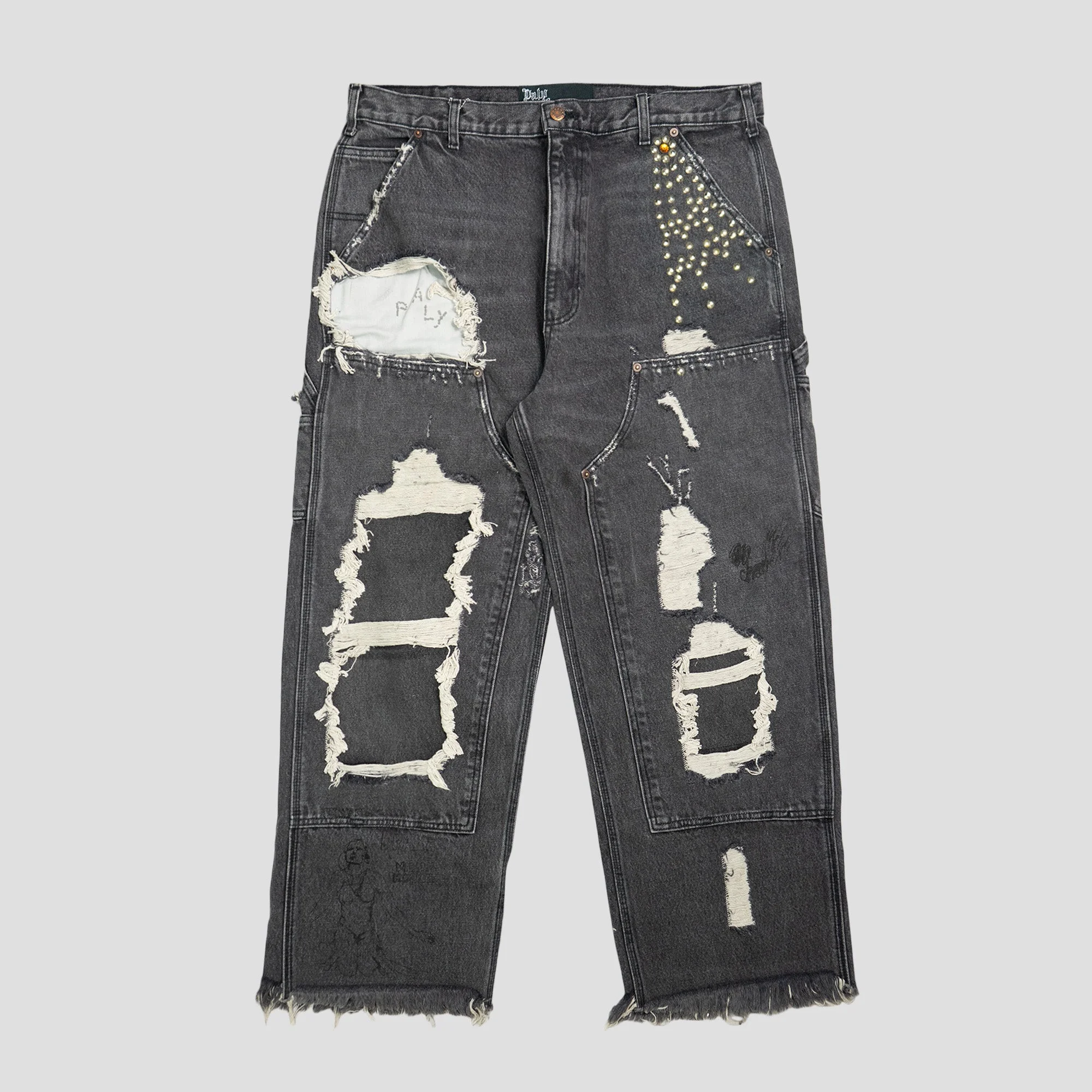 BUSTED DBL KNEE JEAN - 1