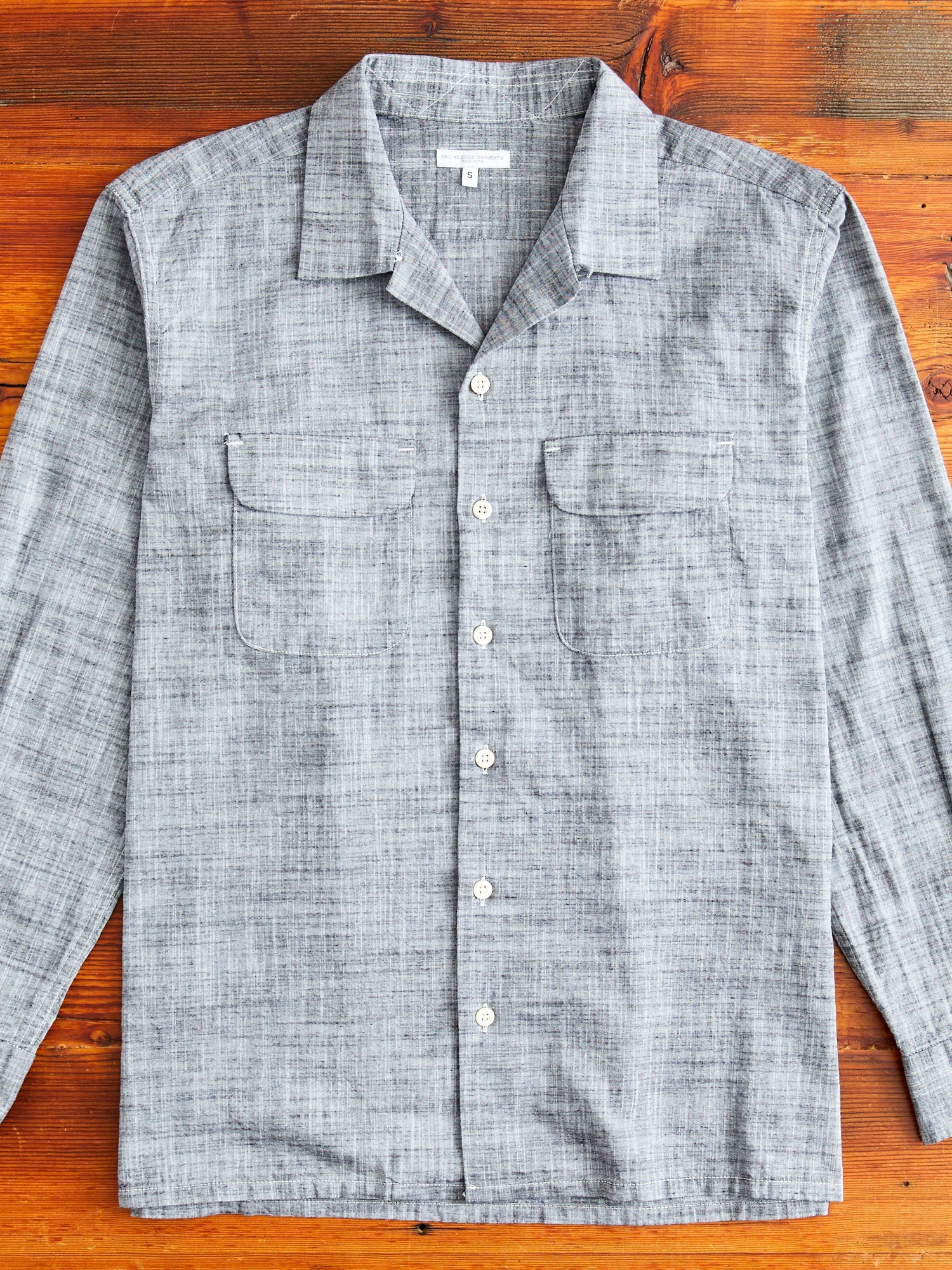 Classic Shirt in Black Cotton Slub - 1