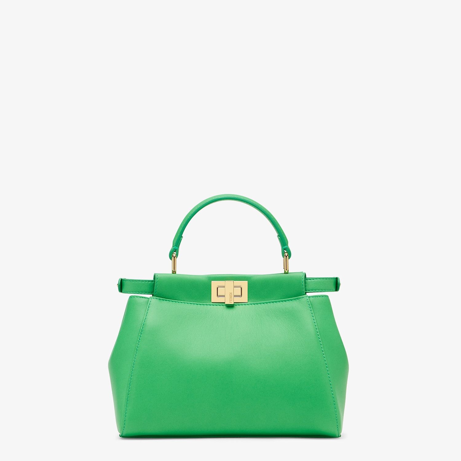 Green nappa leather bag - 3