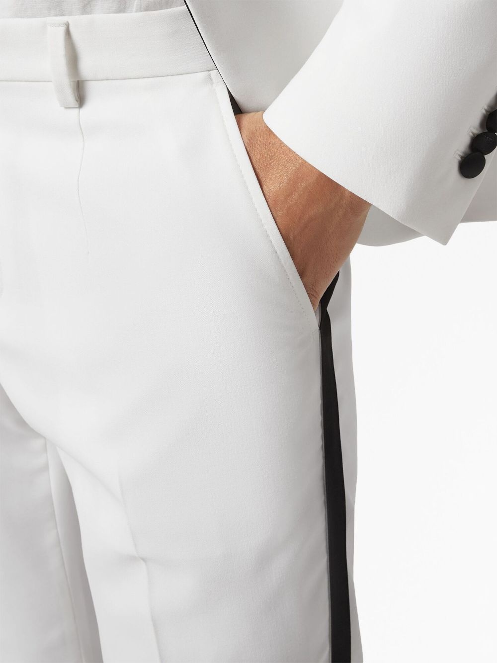 peak-lapels single-breasted blazer - 5