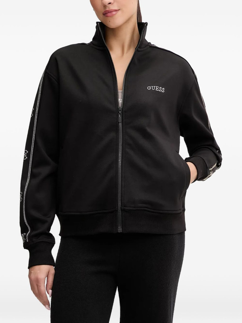 embellished zip sweatshirt 1