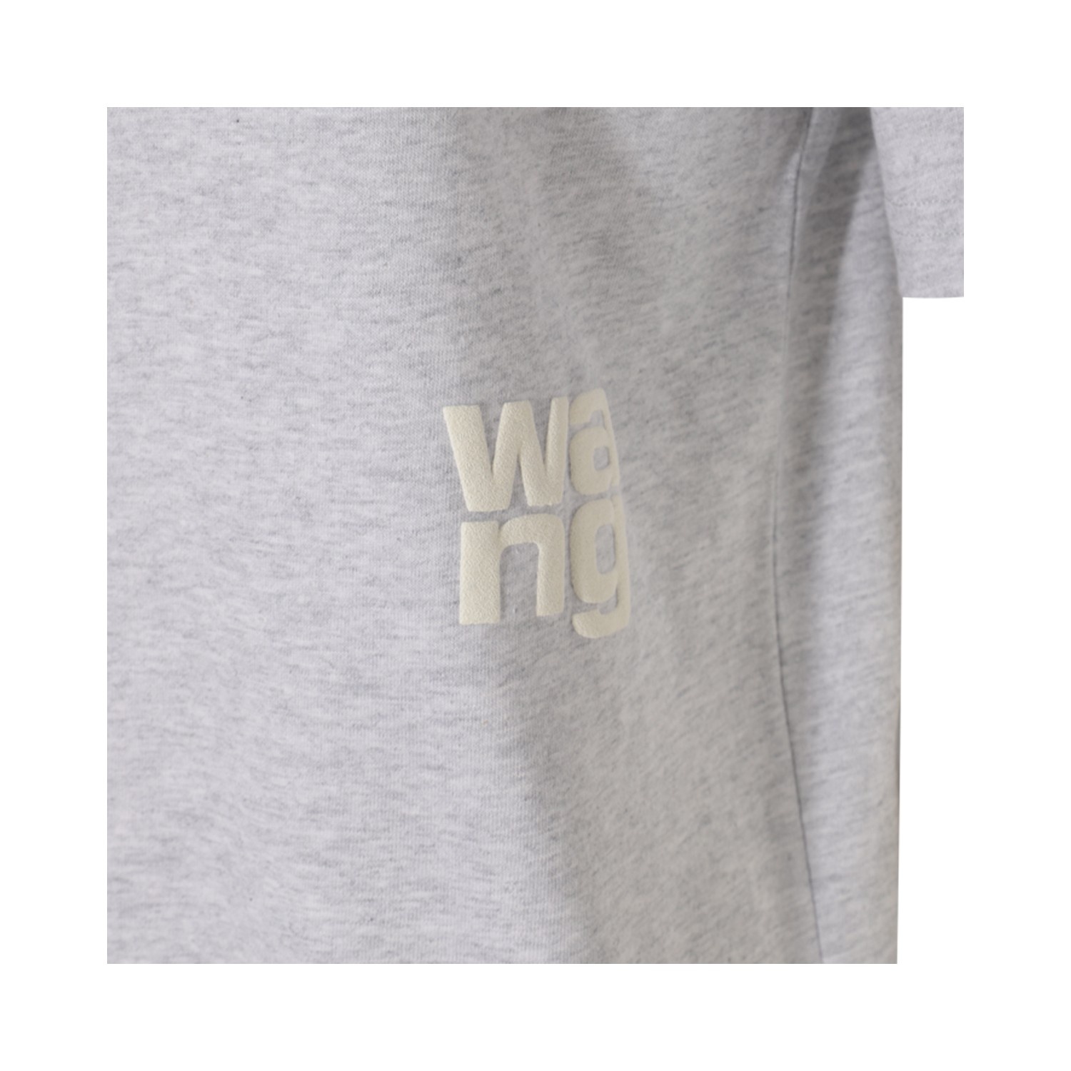 LIGHT GREY COTTON T-SHIRT - 3