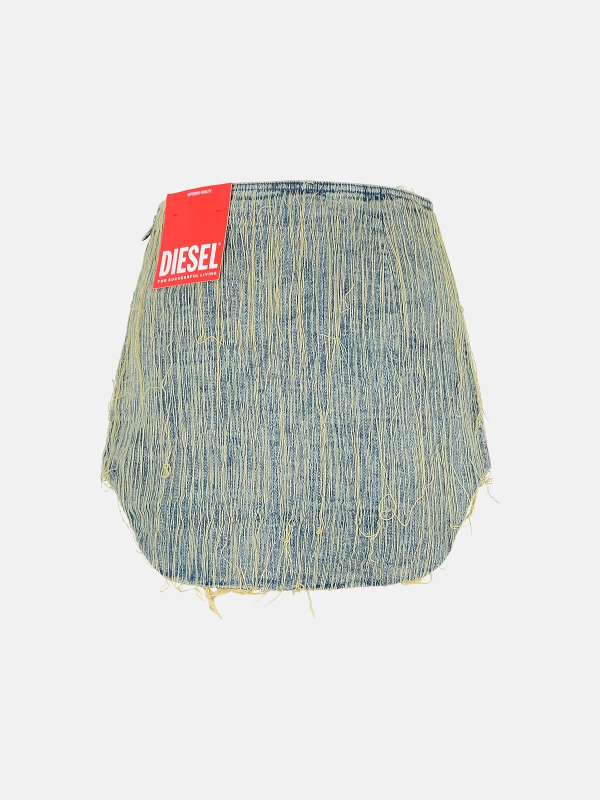 'ADA' BLUE COTTON MINISKIRT - 3