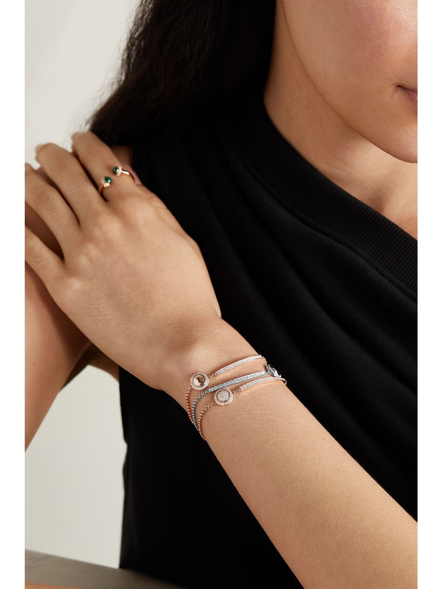 Possession 18-karat rose gold diamond bracelet Gold - 5