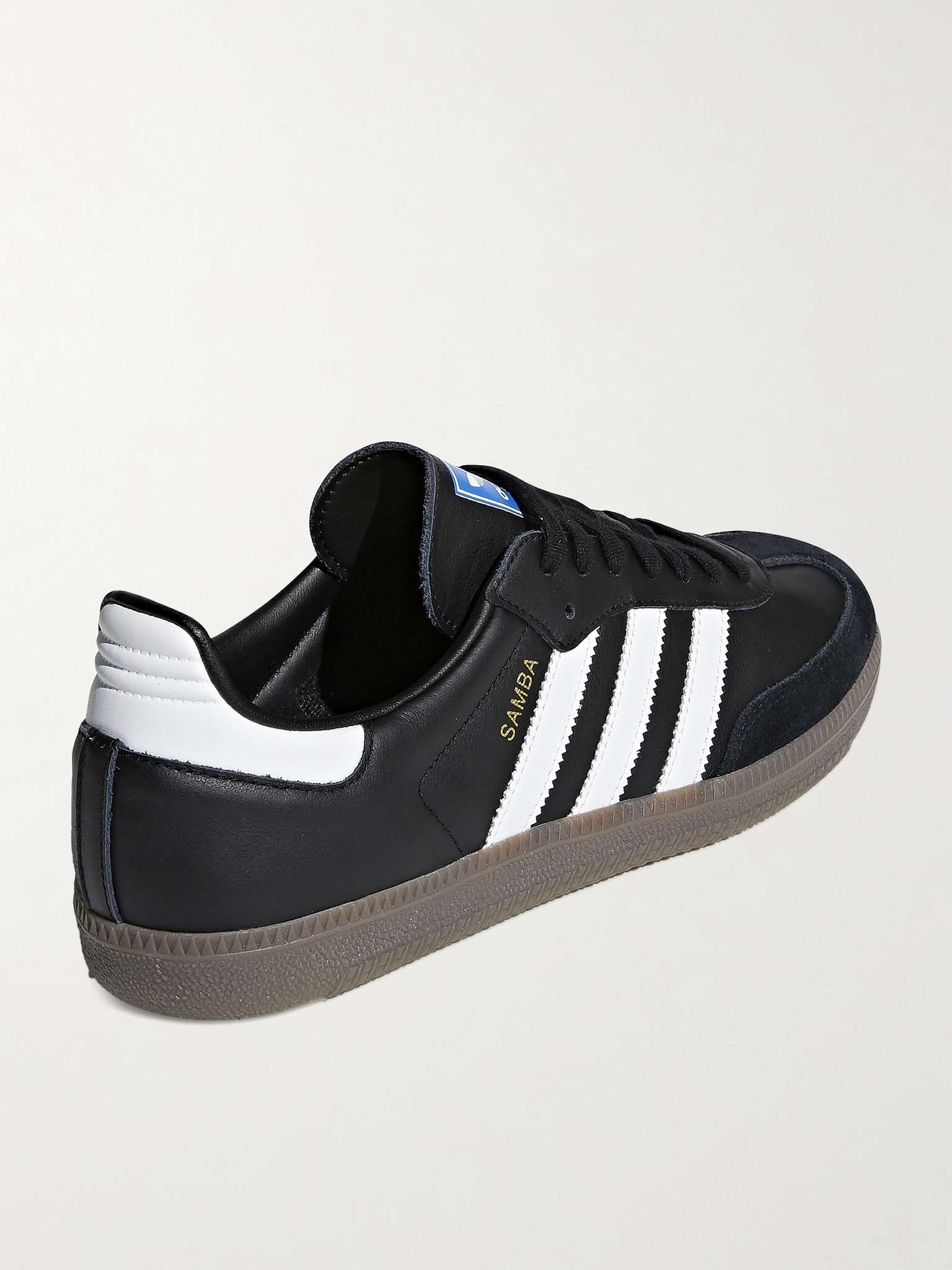 Samba OG Suede-Trimmed Leather Sneakers - 4