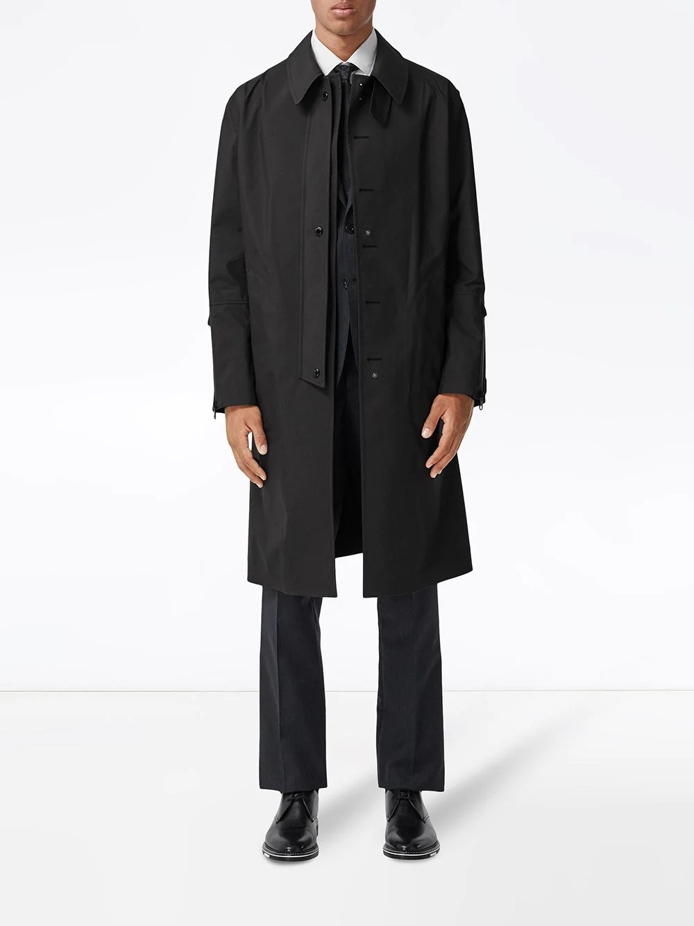 single-breasted trench coat - 3